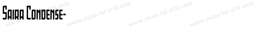 Saira Condense字体转换